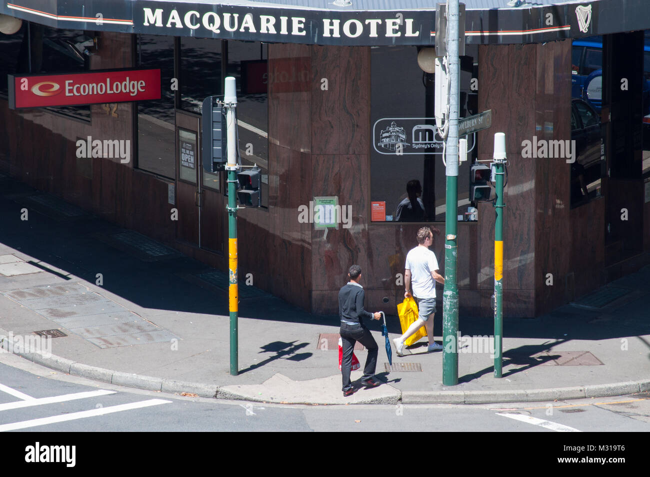 Macquarie Hotel in Sydney Stock Photo