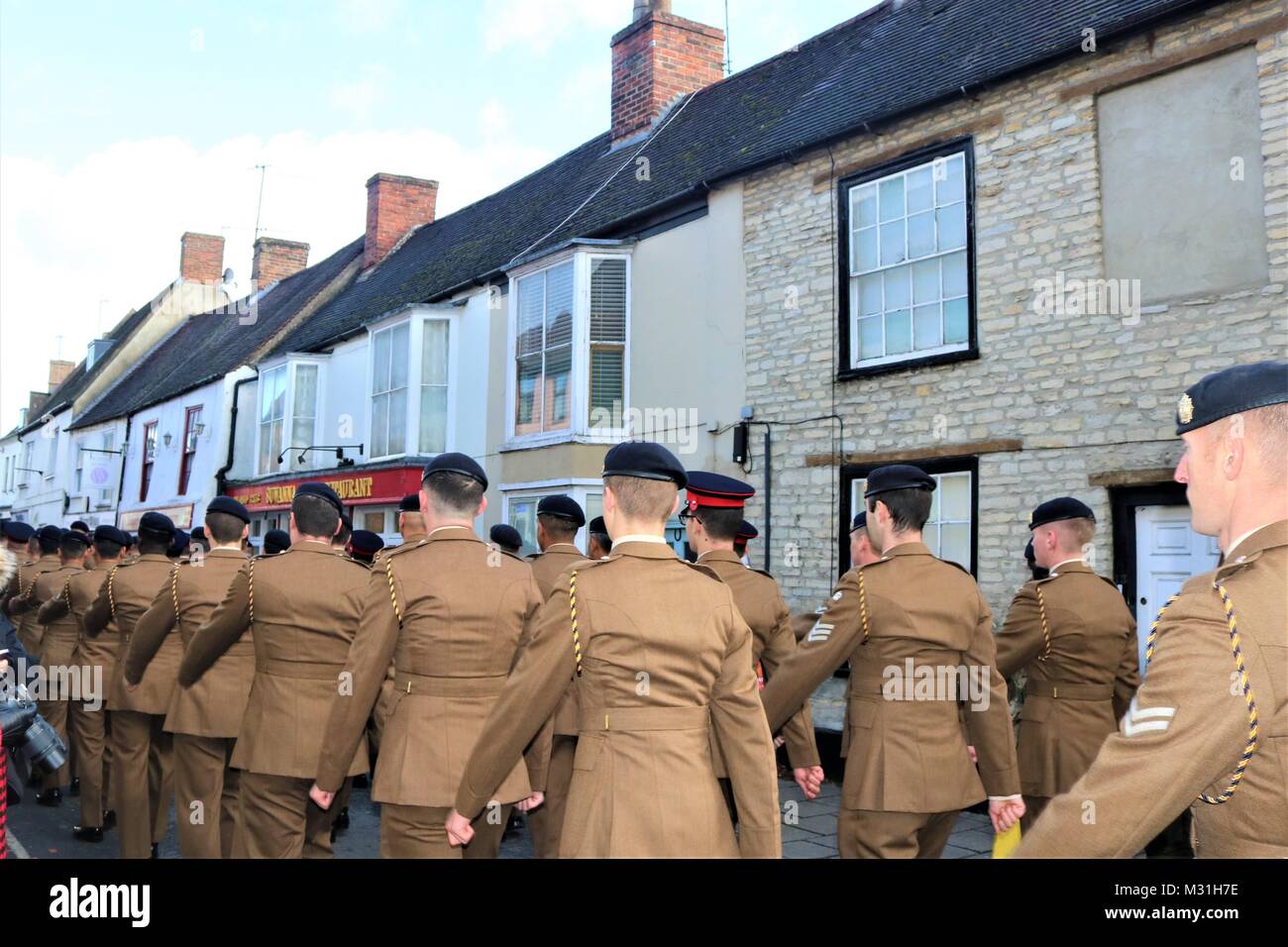 Remembrance Day March 12th November 2017, Bicester, Oxfordshire, UK Stock Photo