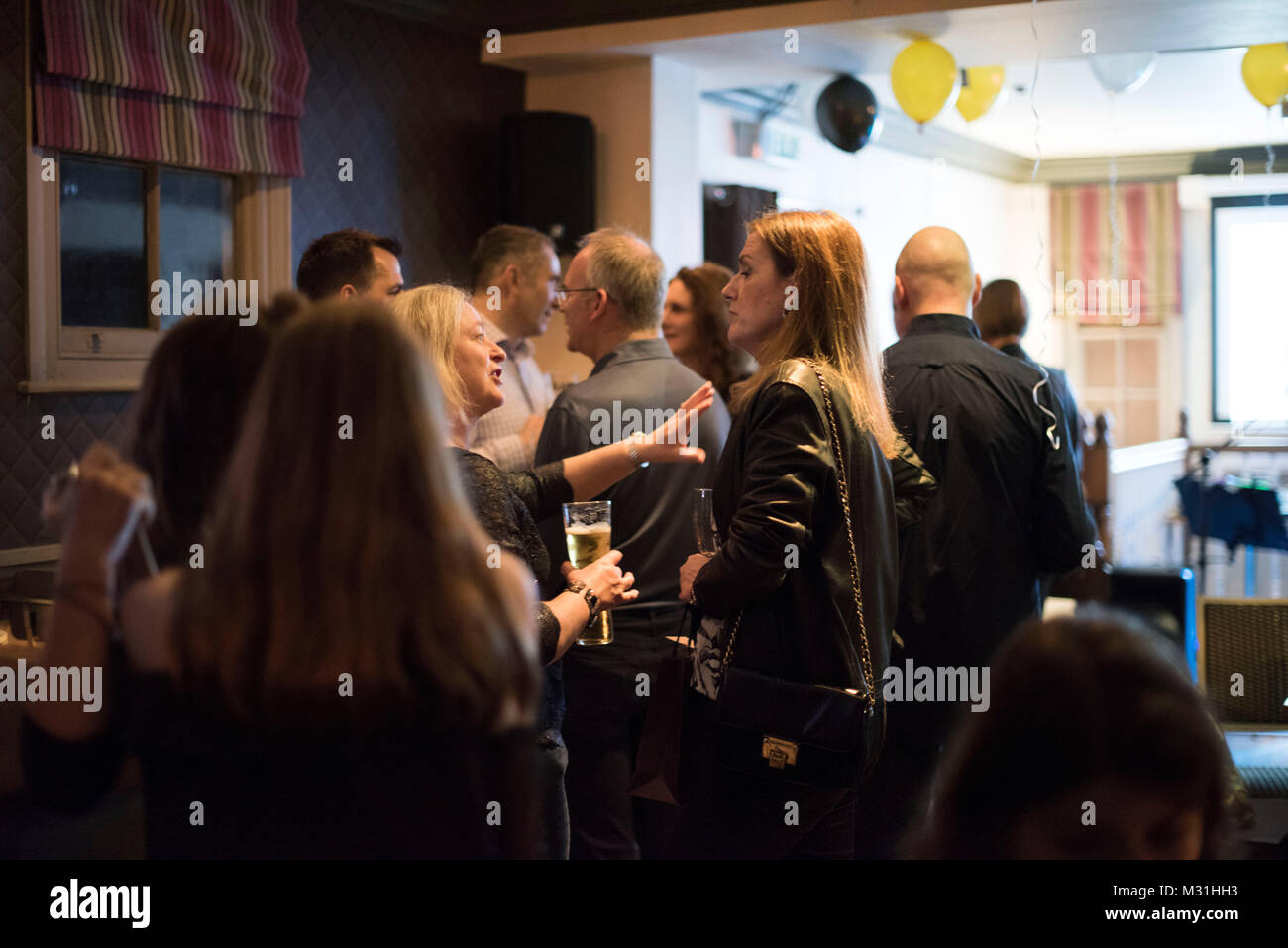 LONDON, UK. 27 January 2018. Participating in Dry January doesn’t mean that you can’t go out and have fun with your friends. Many bars offer mocktails. Stock Photo