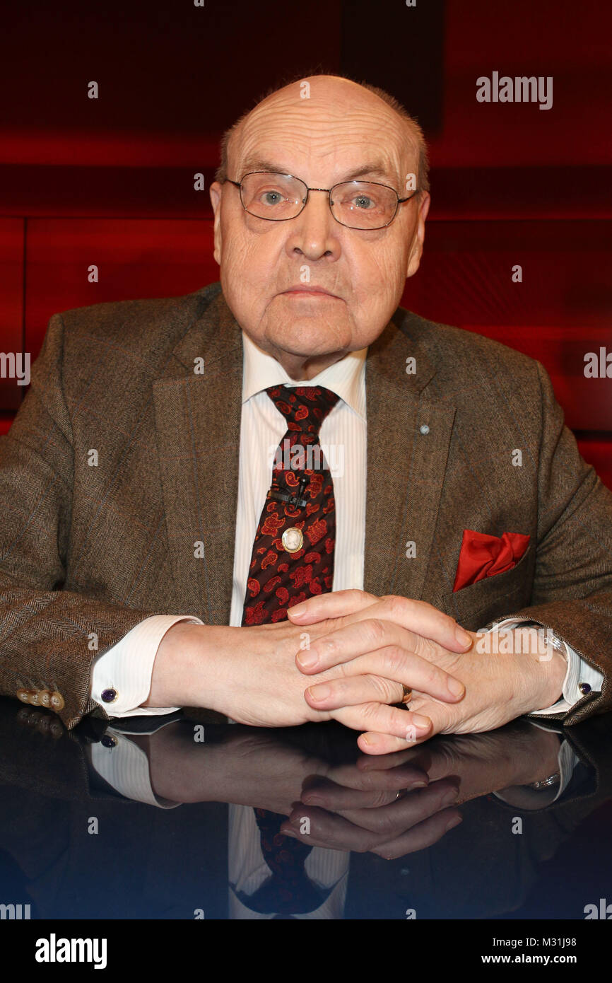 Wilfried Scharnagl, Hart aber Fair, WDR Fernsehnstudio B, Koeln, 10.12.2013 Stock Photo