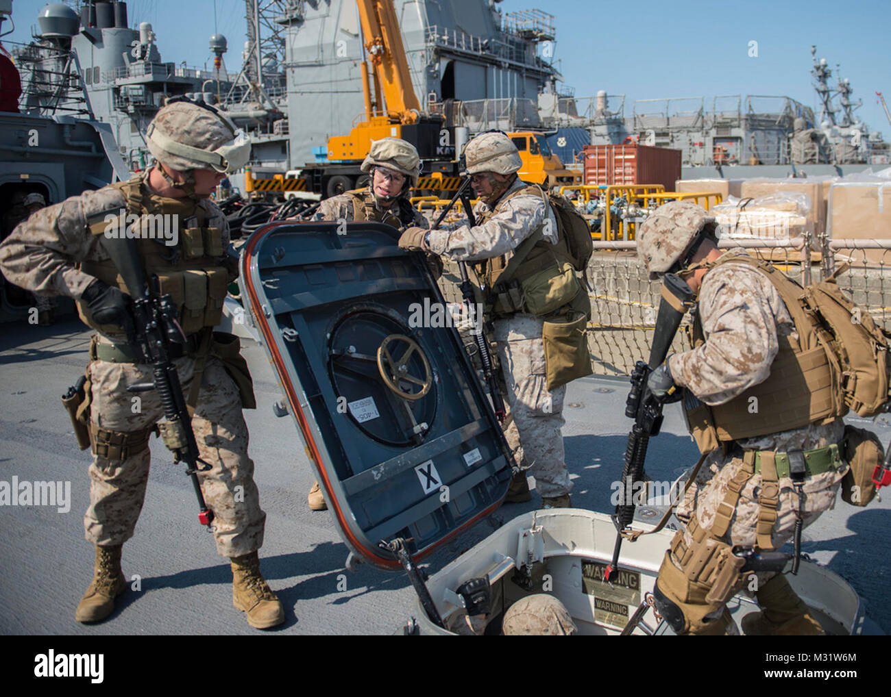 Marines conduct a visit, board, search and seizure exercise by #PACOM ...