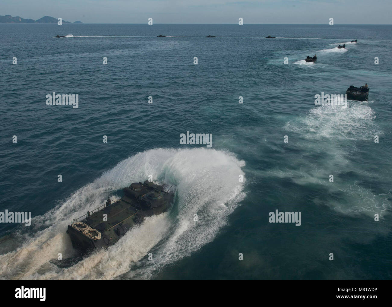 USS Ashland launch during CARAT exercise by #PACOM Stock Photo - Alamy