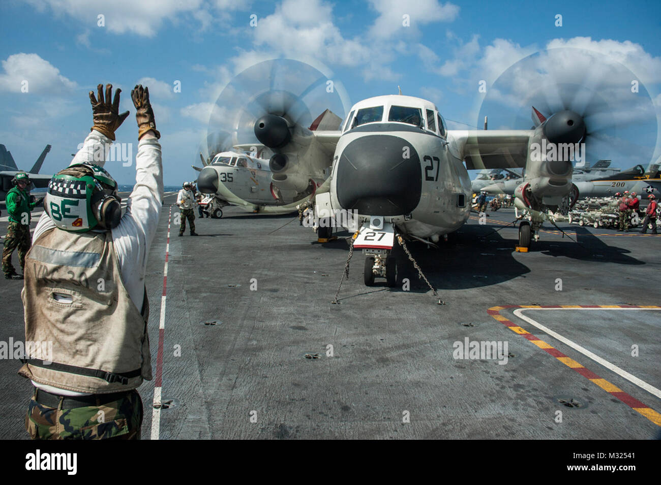 Engine Team Procedures Performs engine start-up procedures on a C-2A Greyhound from the ...