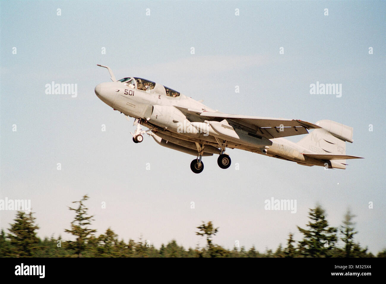 ea 6b prowlers at whidbey island washington. 9/2001 photo by matthew j  thomas