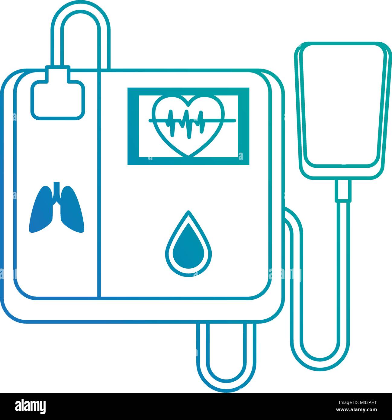 Electrocardiography machine Stock Vector Images - Alamy