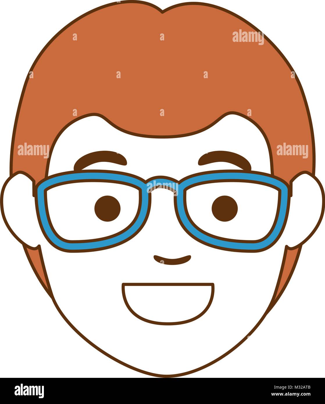 young man head avatar character Stock Vector Image & Art - Alamy