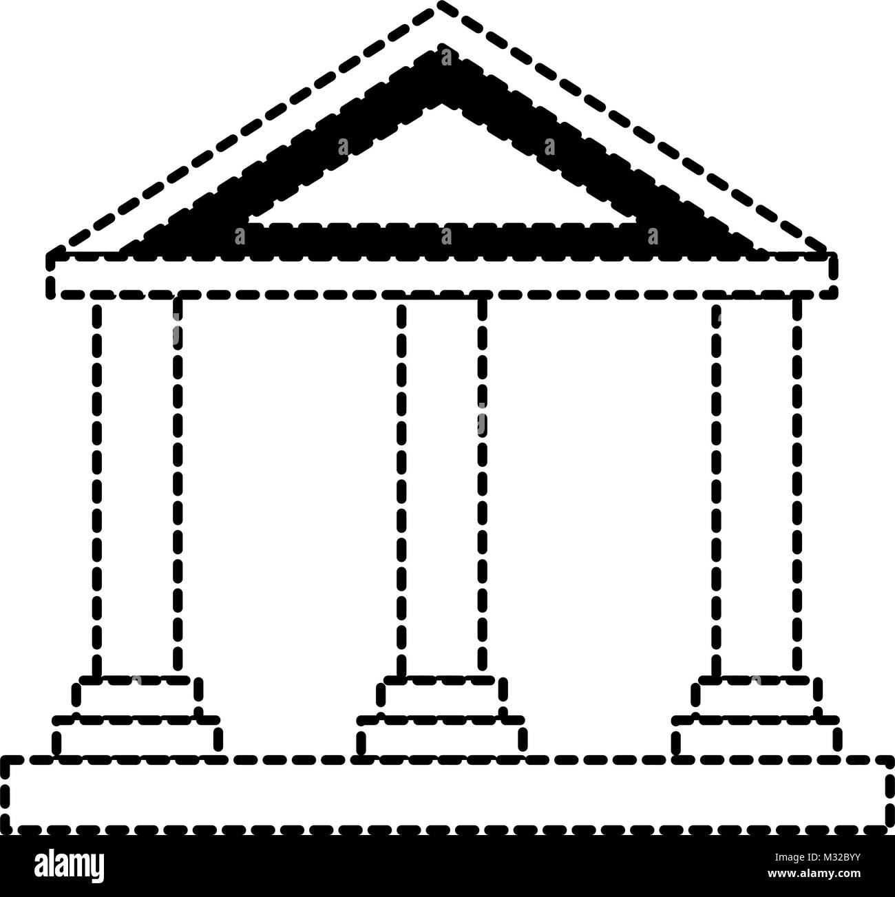 bank building isolated icon Stock Vector Image & Art - Alamy