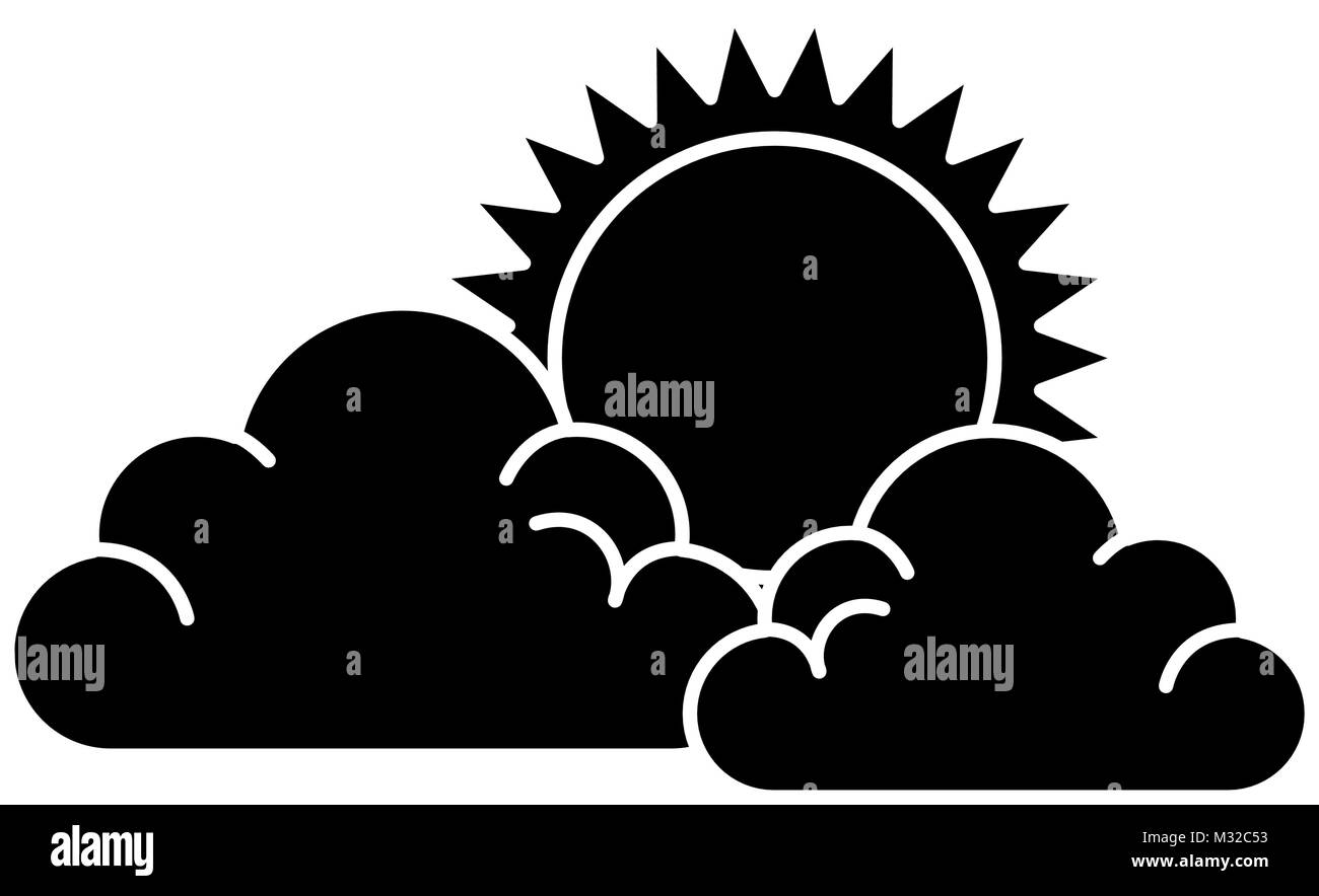 summer sun with clouds Stock Vector Image & Art - Alamy
