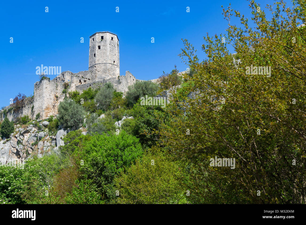 The Medieval Town of Pocitelj, Bosnia & Herzegovina Stock Photo