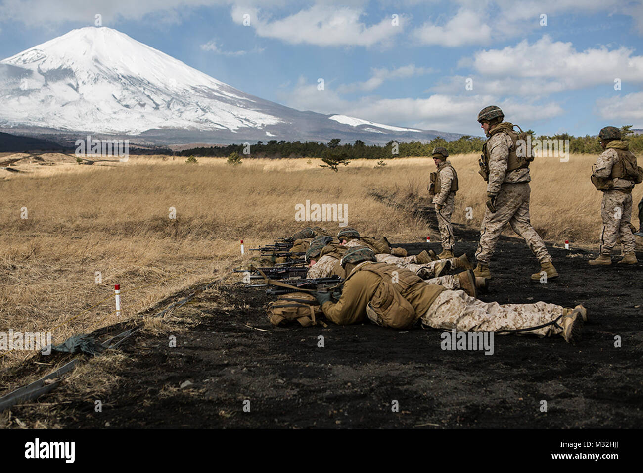 U.S. Marines with 1st Battalion, 3rd Marine Regiment (1/3), shoot their