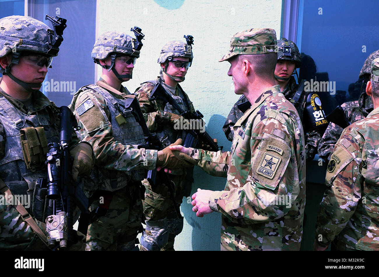 Sgt. Maj. of the Army Daniel Dailey meets with the ROK stationed at ...