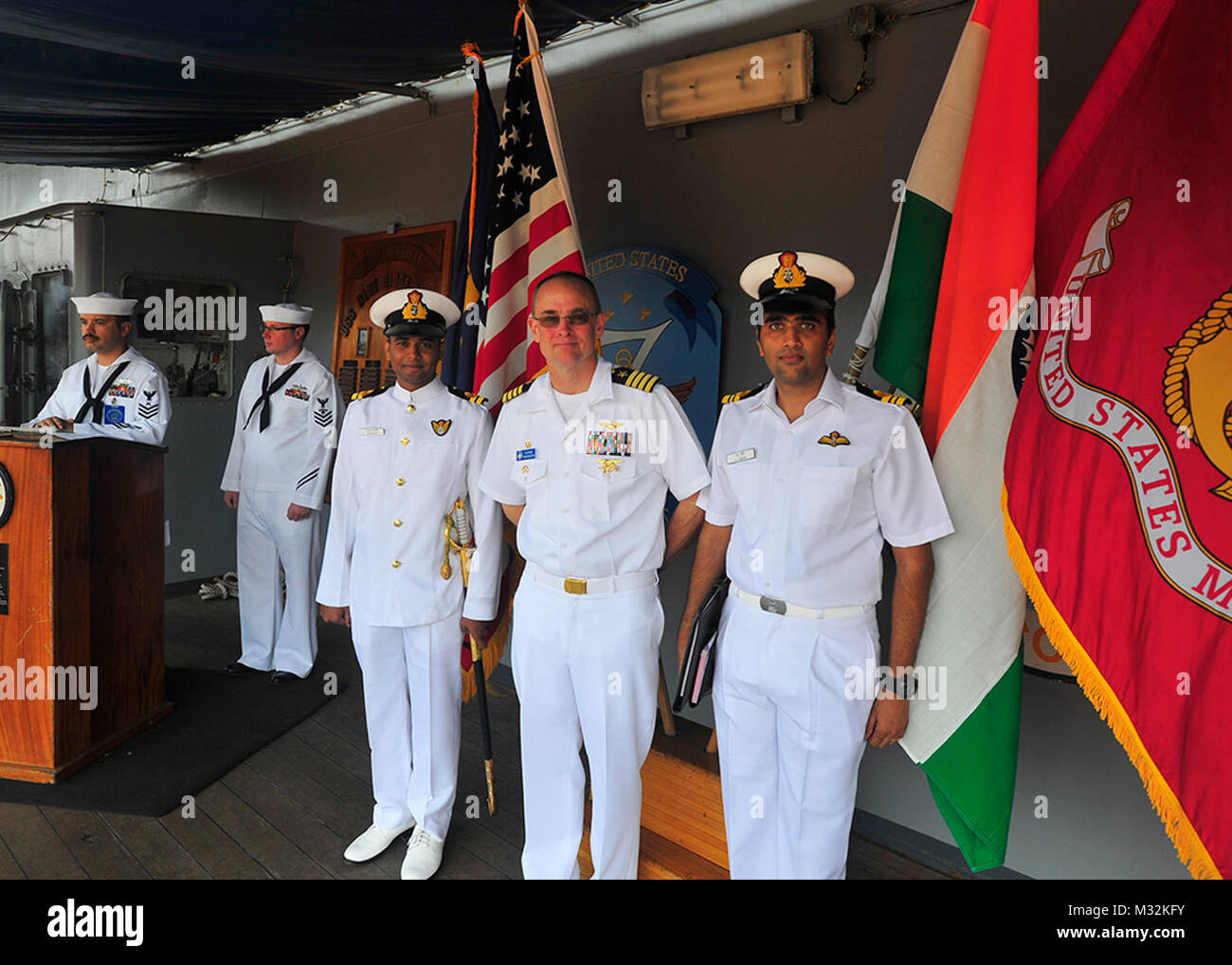 160408-N-YL053-159 GOA, India (April 8, 2016) - Commanding Officer of ...