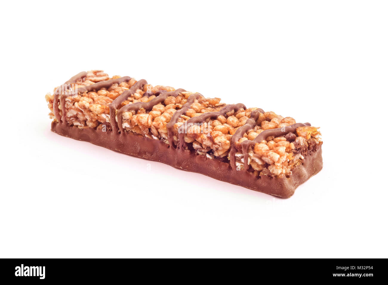 chocolate protein bar studio isolated Stock Photo