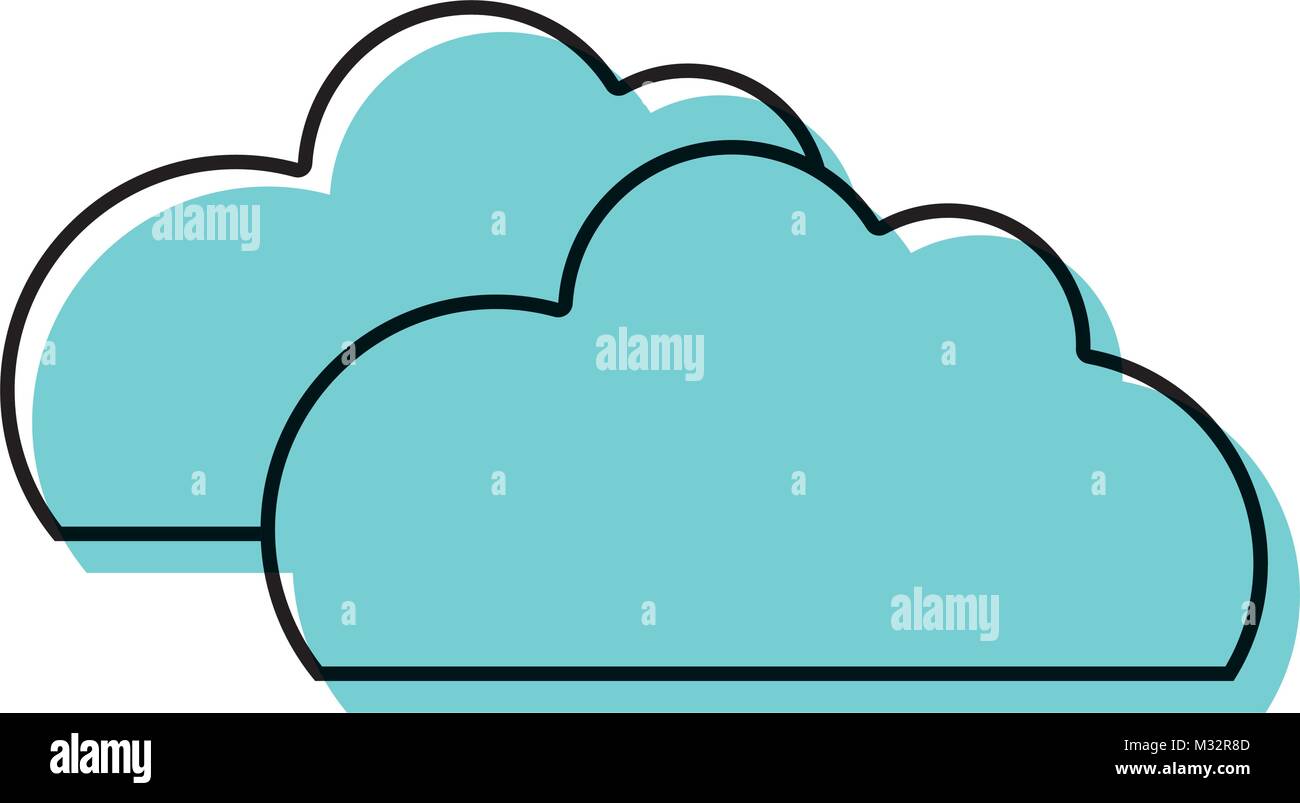 color nature clouds weather in the sky icon Stock Vector Image & Art ...
