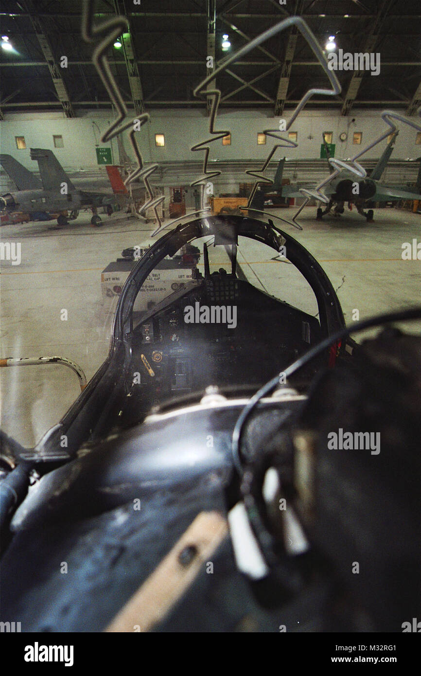 T45 Rear Cockpit T-45 Goshawk at Patuxent River MD. 6/2001 Photo by Matthew J Thomas ...