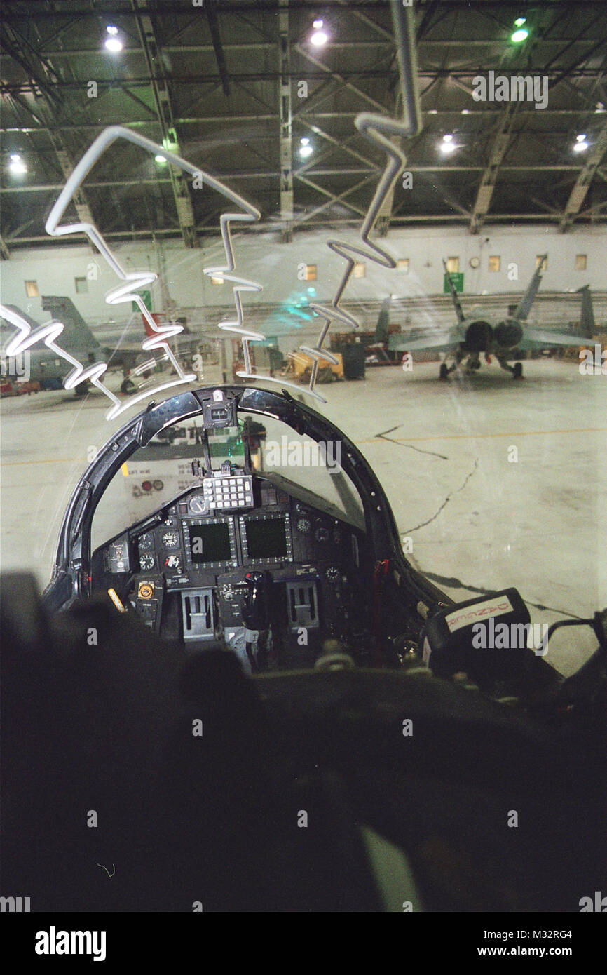 T45 Rear Cockpit T-45 Goshawk at Patuxent River MD. 6/2001 Photo by Matthew J Thomas ...