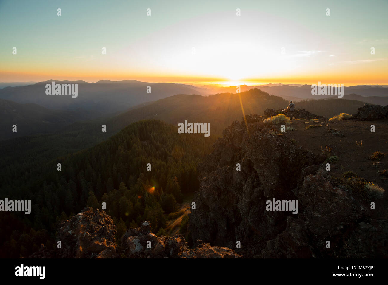 Iron Mountain Hike in Oregon Stock Photo Alamy