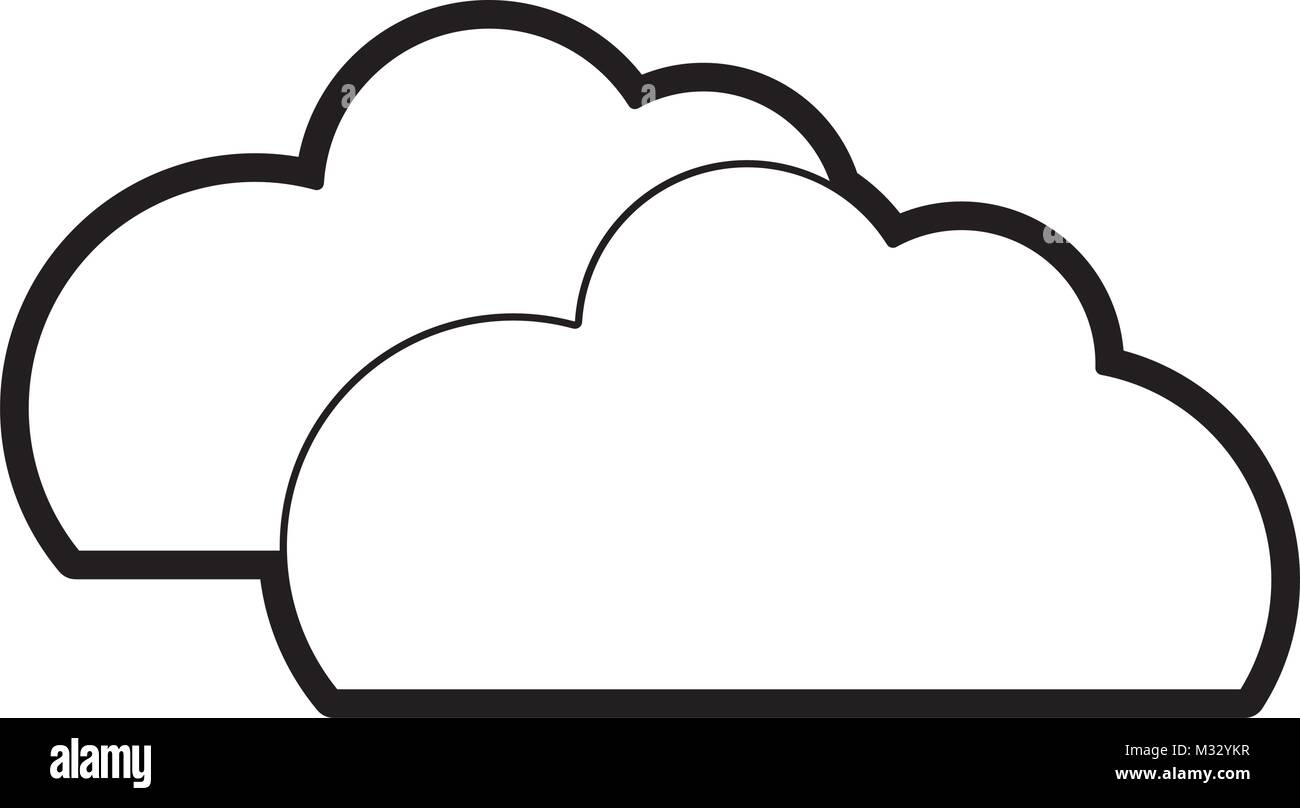 line nature clouds weather in the sky icon Stock Vector Image & Art - Alamy