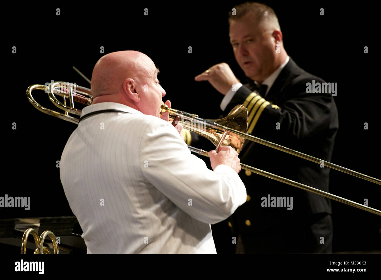 CHICAGO (Dec. 17, 2014) Charles Vernon performs with the U.S. Navy