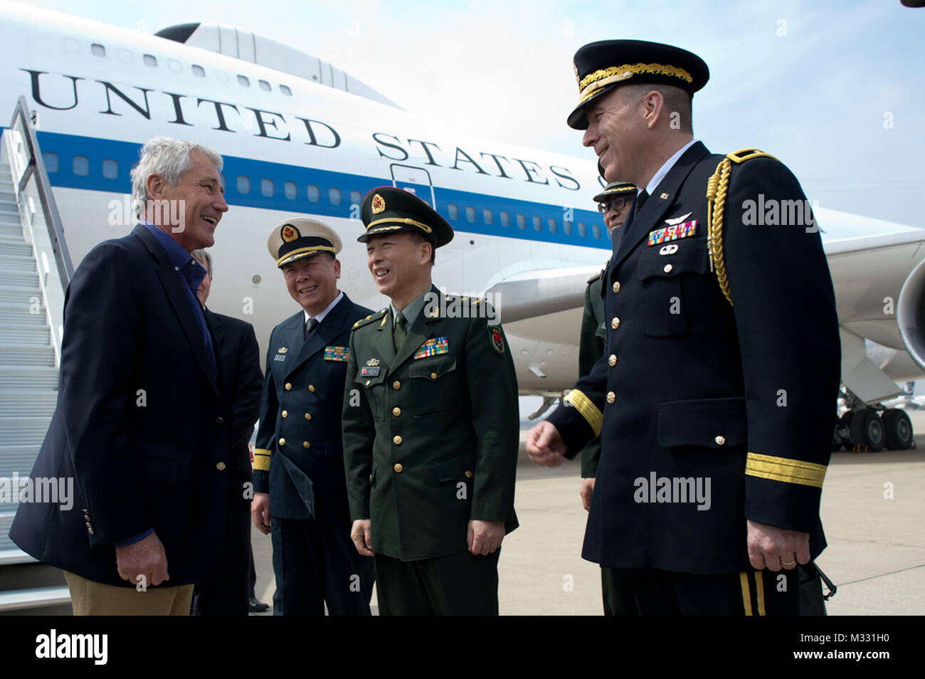 Secdef Pic Army SECDEF in China by #PACOM Stock Photo - Alamy