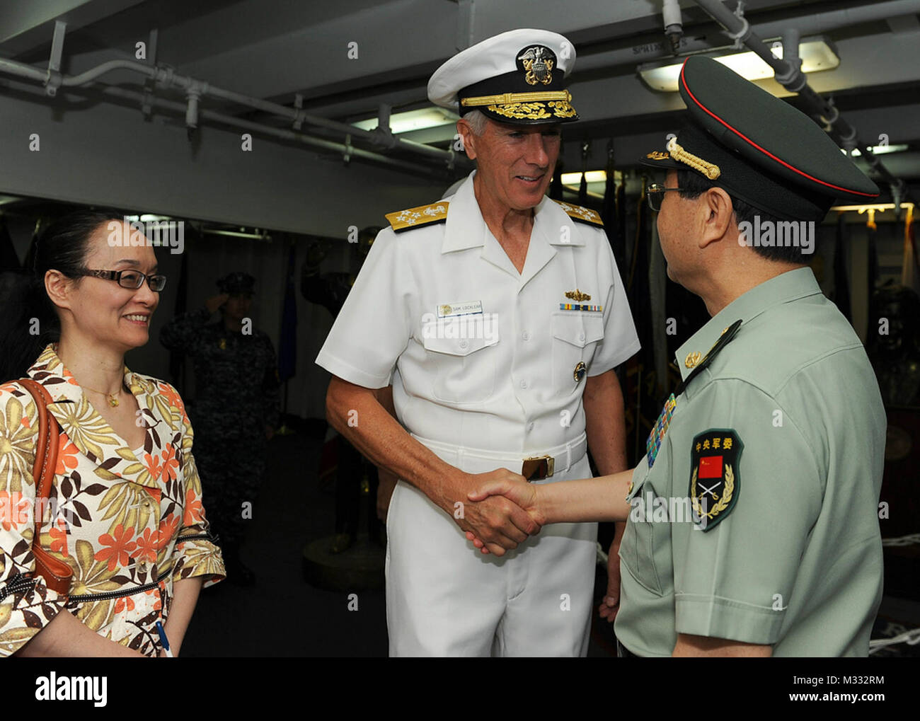 PACOM CC greets PRC General by #PACOM Stock Photo - Alamy
