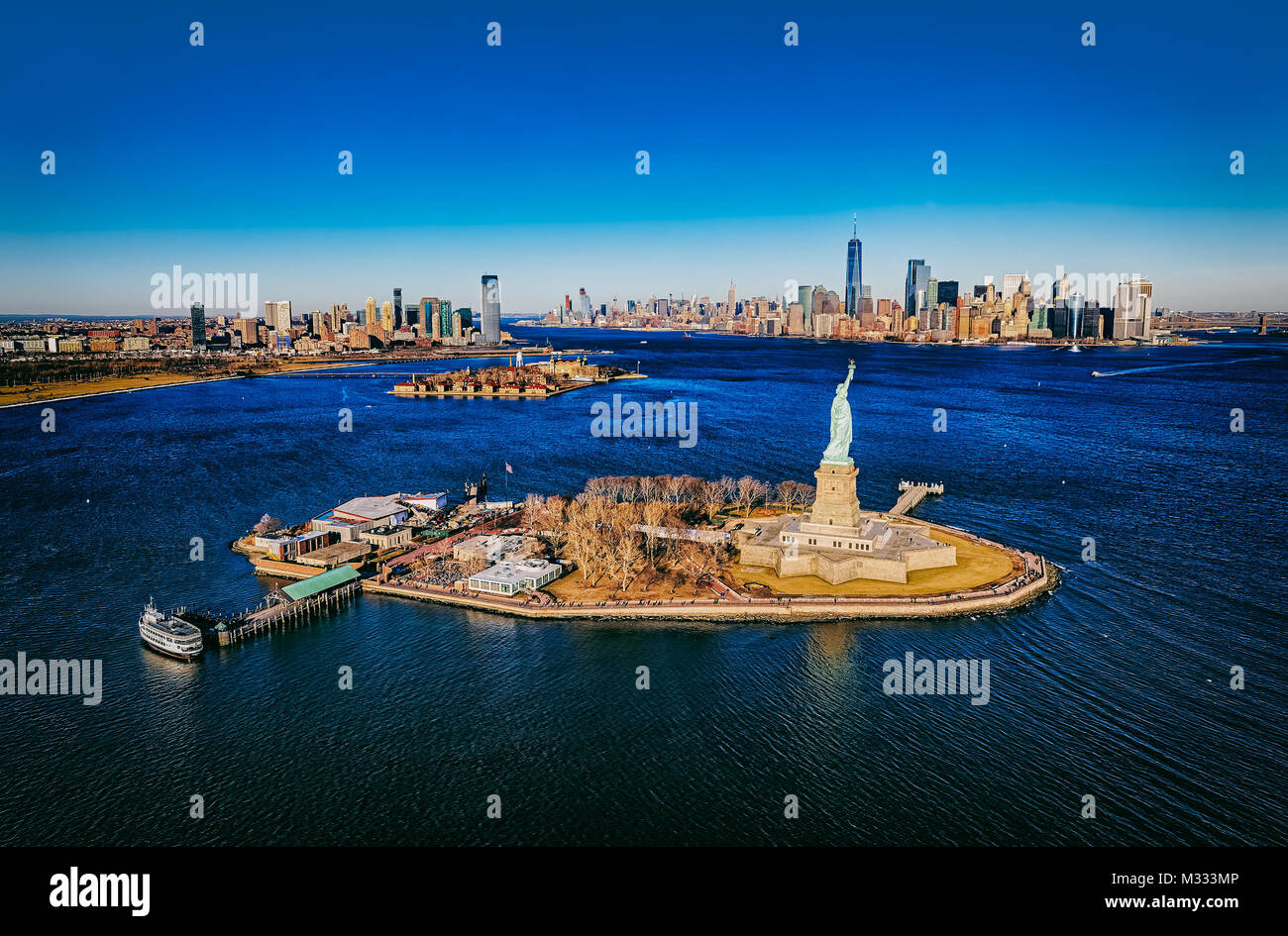 Statue of liberty aerial hires stock photography and images Alamy