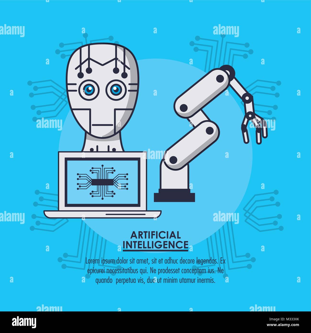 Artificial intelligence technology Stock Vector Image & Art - Alamy