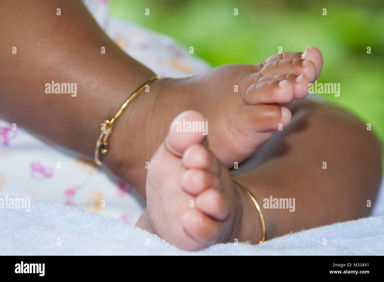 Baby's feet Stock Photo