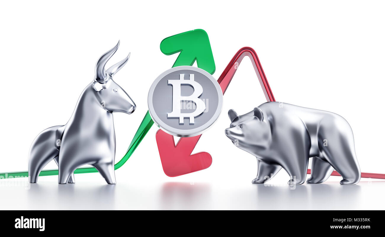 Bullish And Bearish Trends Of The Bitcoin Stock Photo - Alamy