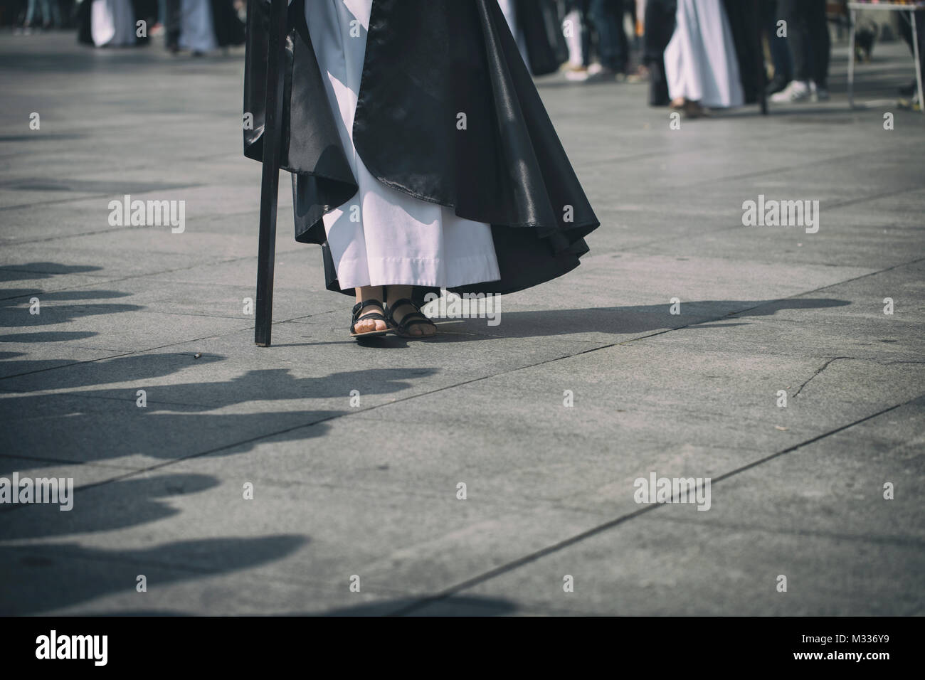 Holy Week Foot Procession Procession. Holy week Stock Photo - Alamy