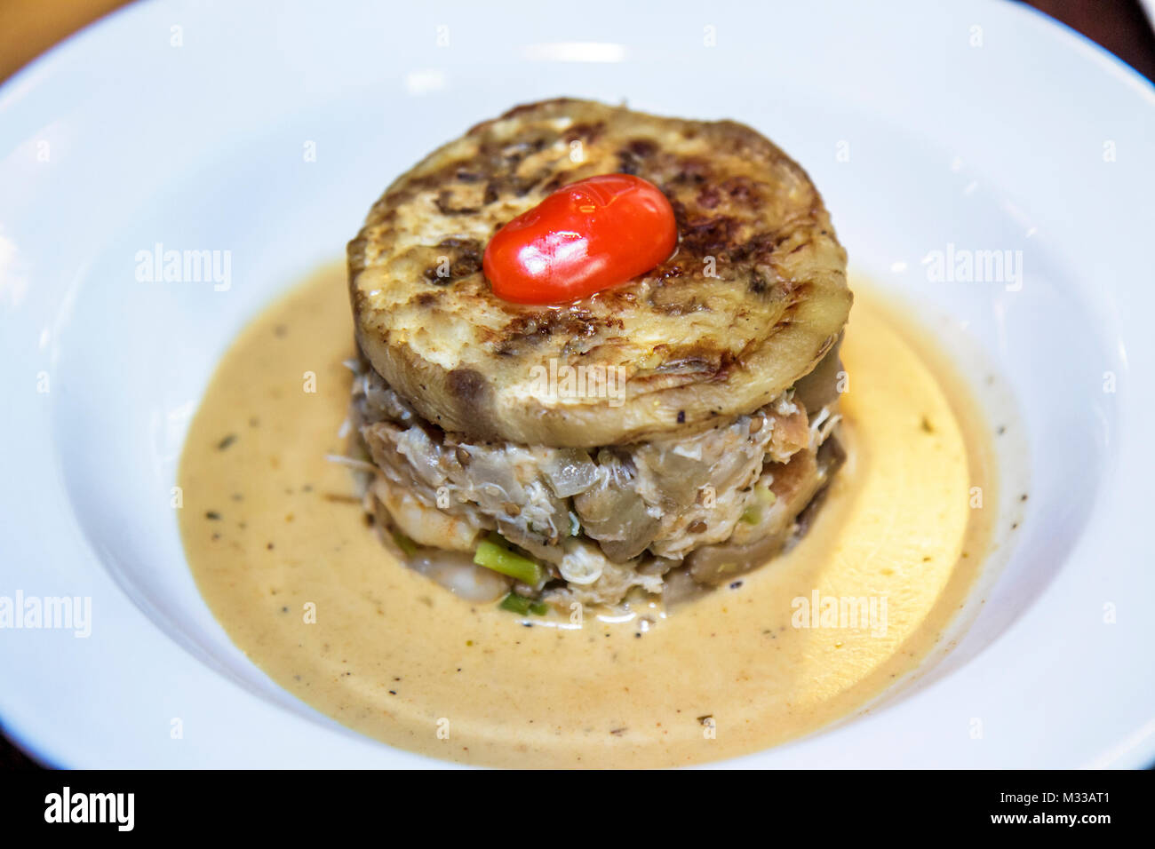Pennsylvania,PA,Northeastern,New Hope,Marsha Brown,restaurant restaurants food dining eating out cafe cafes bistro,fine dining,Creole cuisine,converte Stock Photo