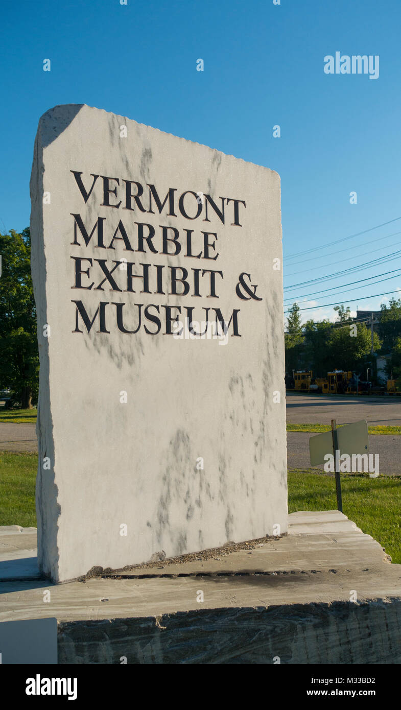 Vermont marble museum in Proctor VT Stock Photo