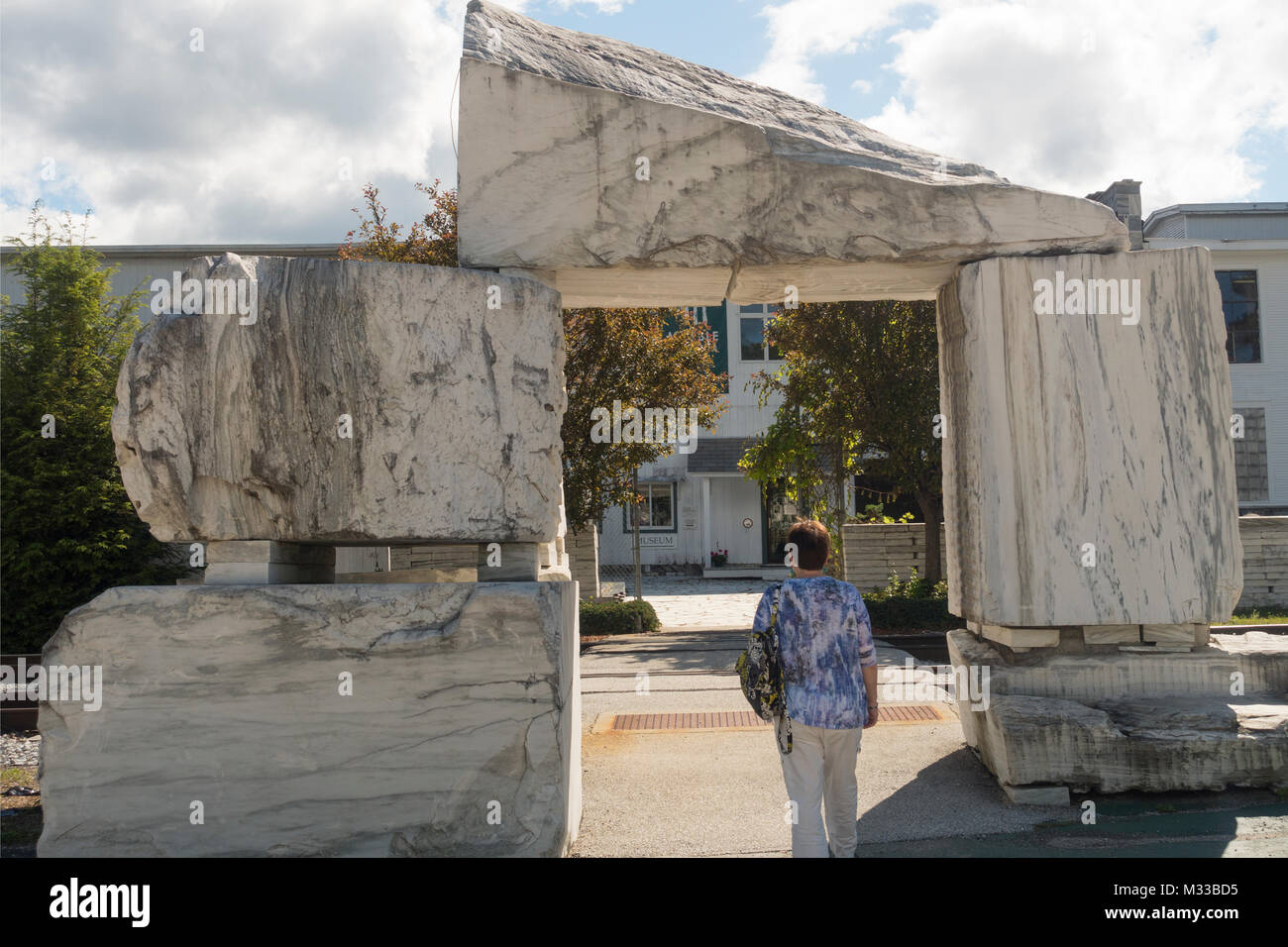 Vermont marble museum in Proctor VT Stock Photo Alamy