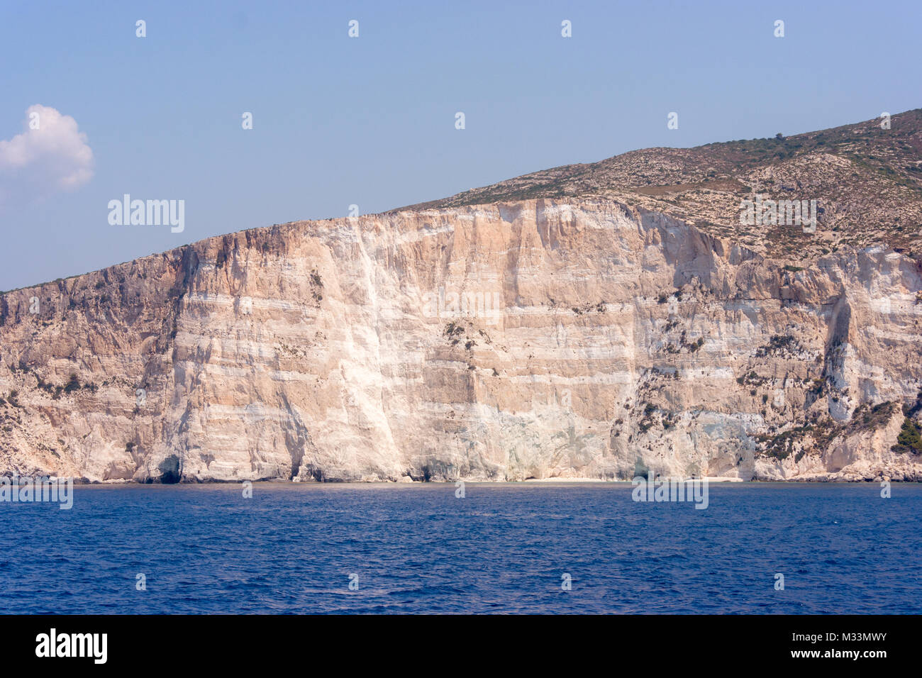 Beautiful sea landscapes on Zakynthos Island in Greece Stock Photo