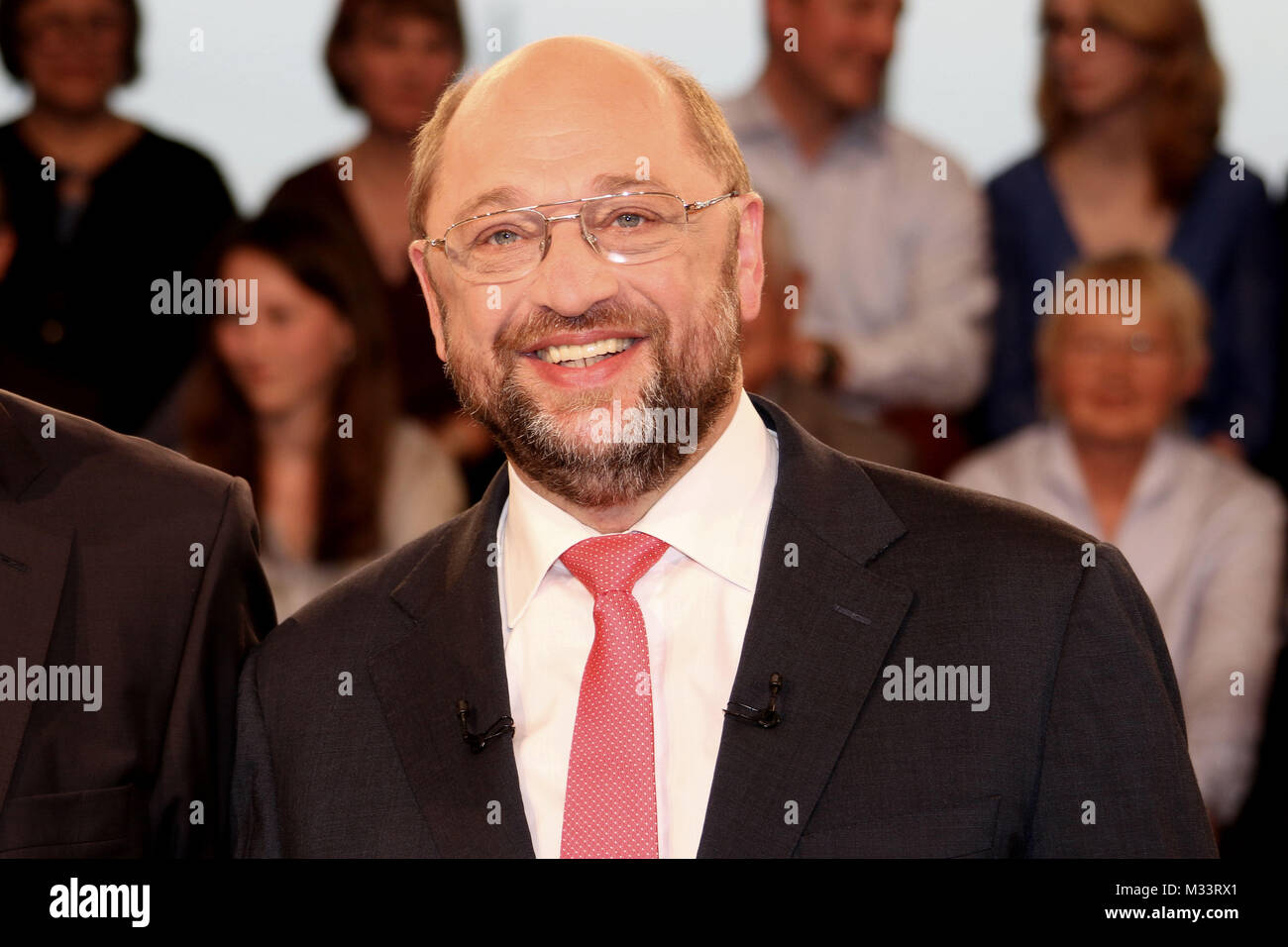 Martin Schulz, Das Erste praesentiert die „Wahlarena“, Hamburg, 20.05.2014 Stock Photo