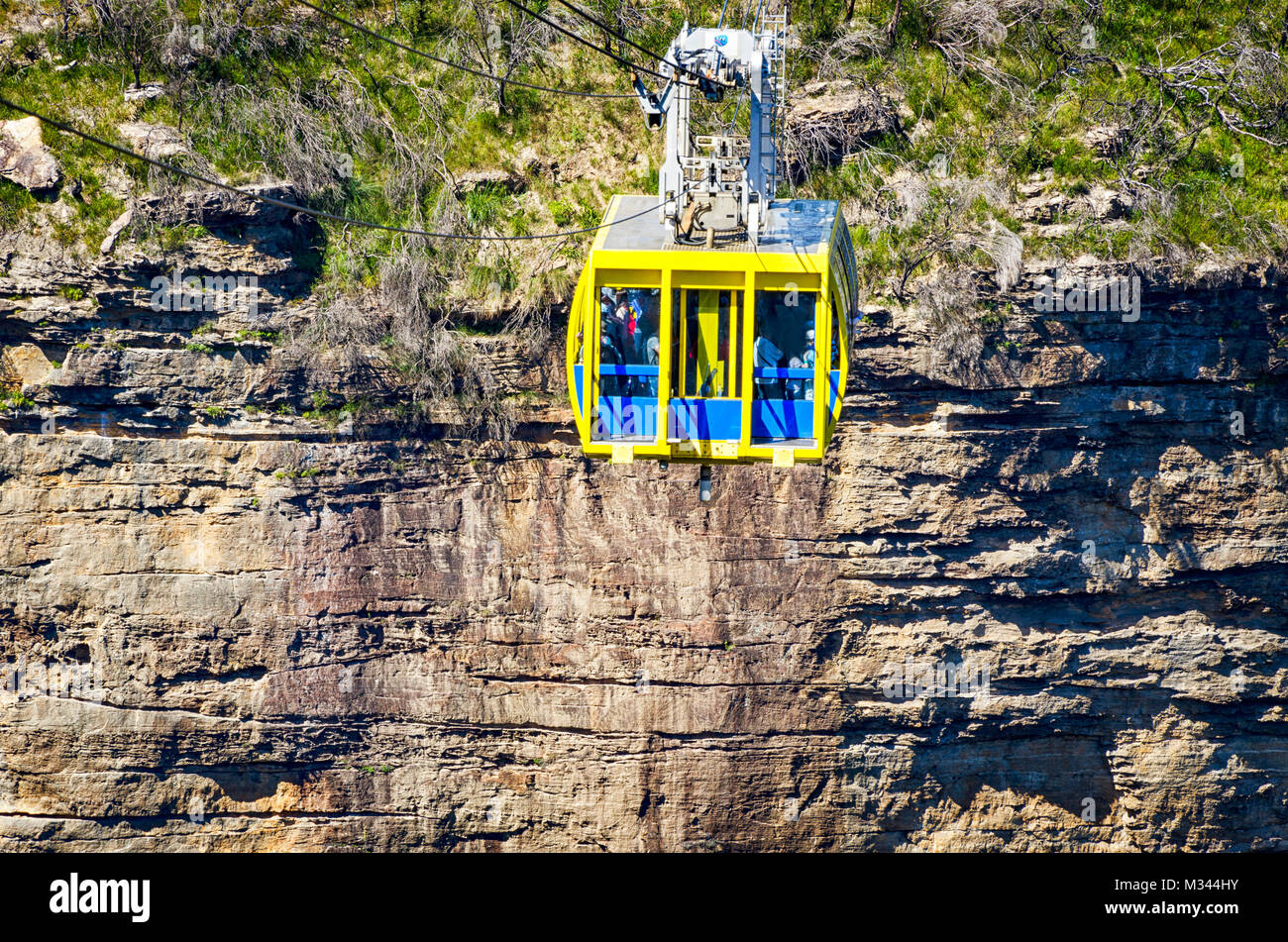 Cableway in Blue mountains, Katoomba, New South Wales, Australia Stock Photo