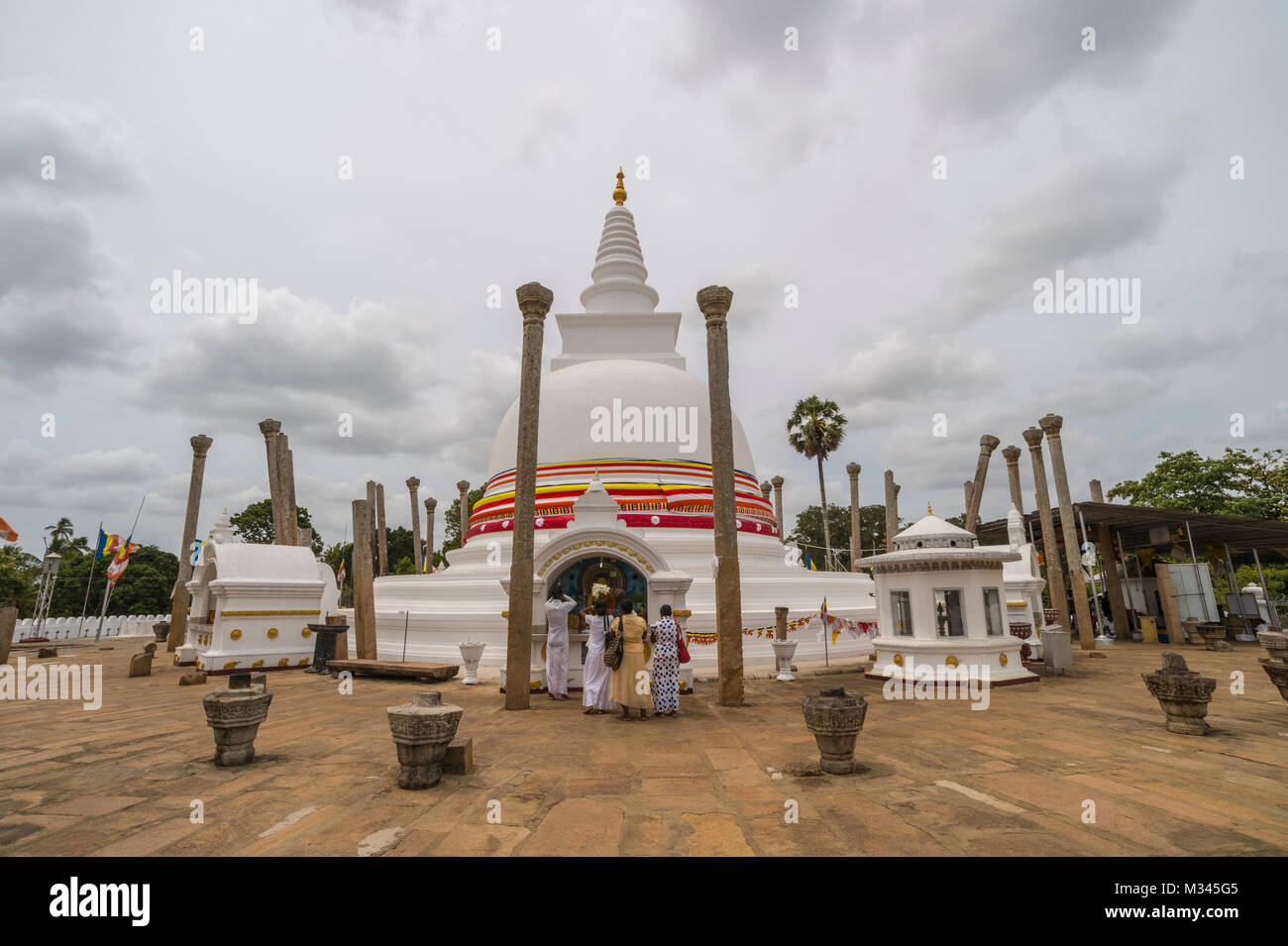 Anuradhapura, Sri Lanka,Thuparama Dagoba Stock Photo