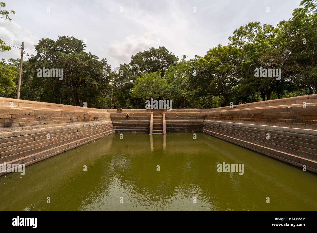 Anuradhapura, Sri Lanka,Kuttam Pokuna (twin ponds) Stock Photo
