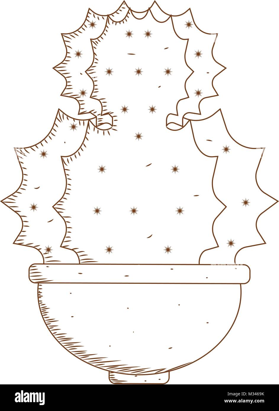 Abstract cute cactus Stock Vector Image & Art - Alamy