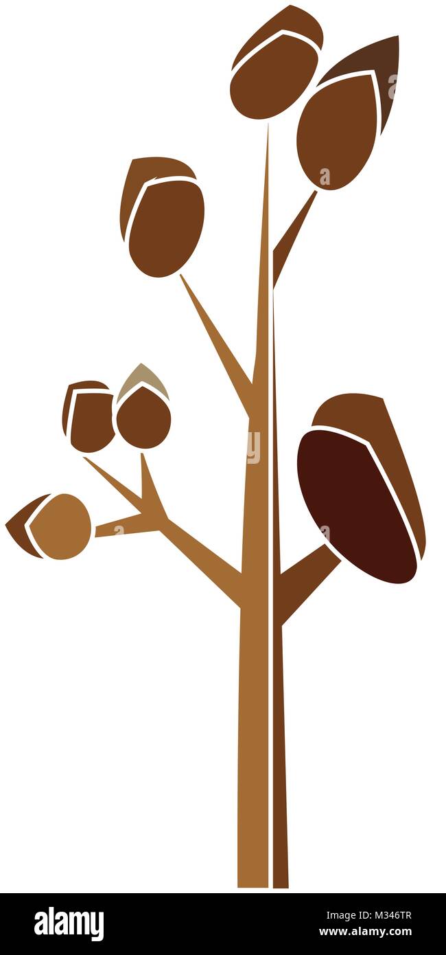 Abstract cute tree Stock Vector Image & Art - Alamy