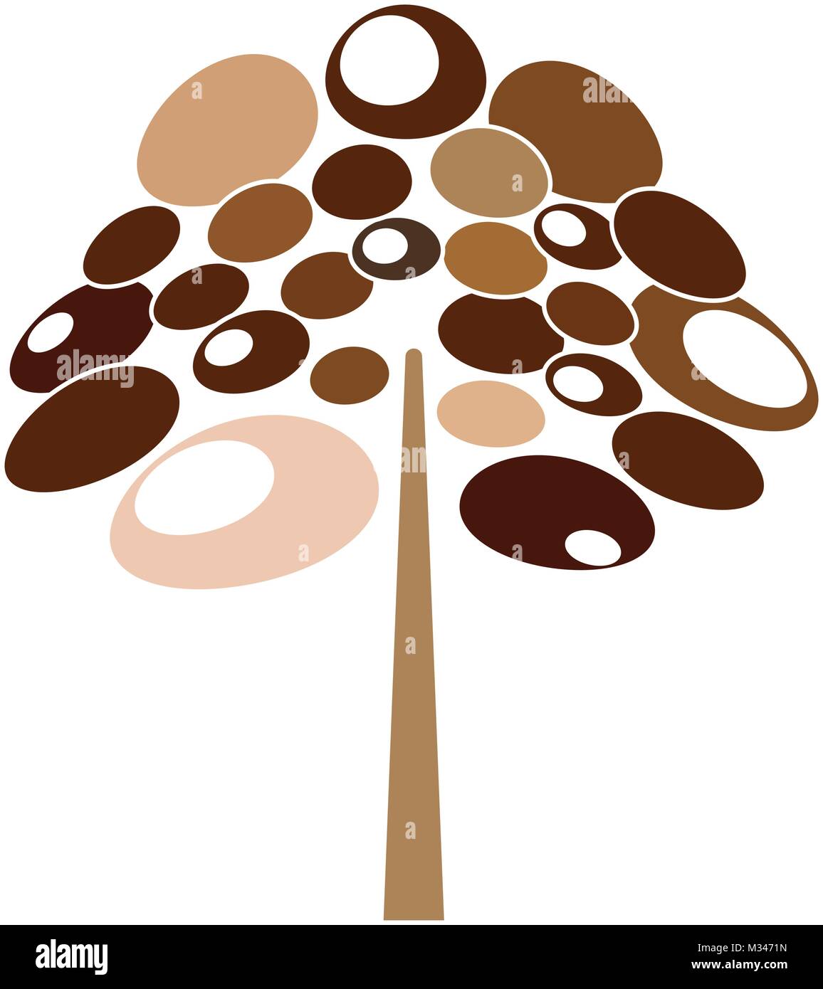 Abstract cute tree Stock Vector Image & Art - Alamy