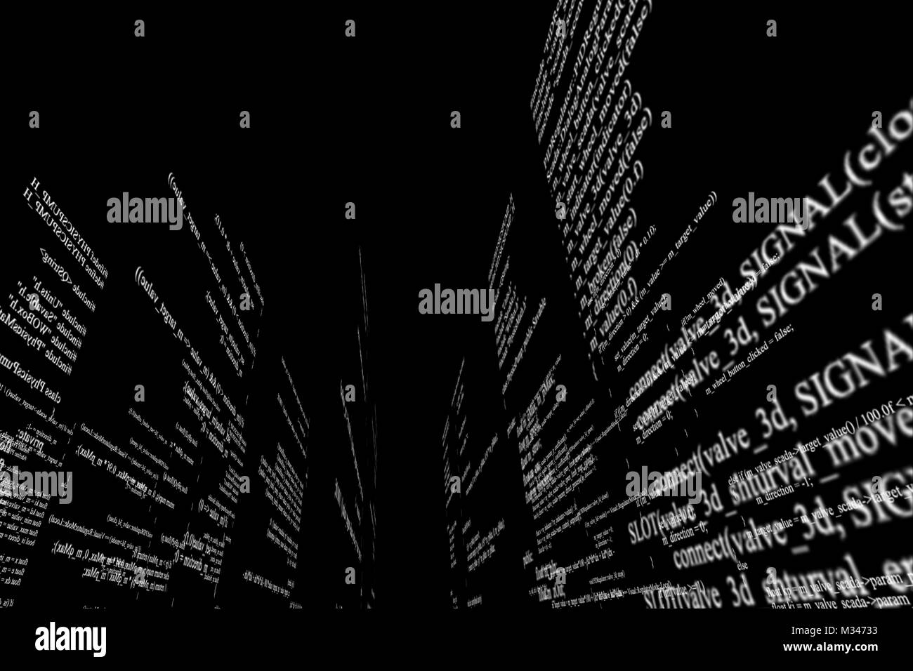 Software source code. Layers of program code Stock Photo - Alamy