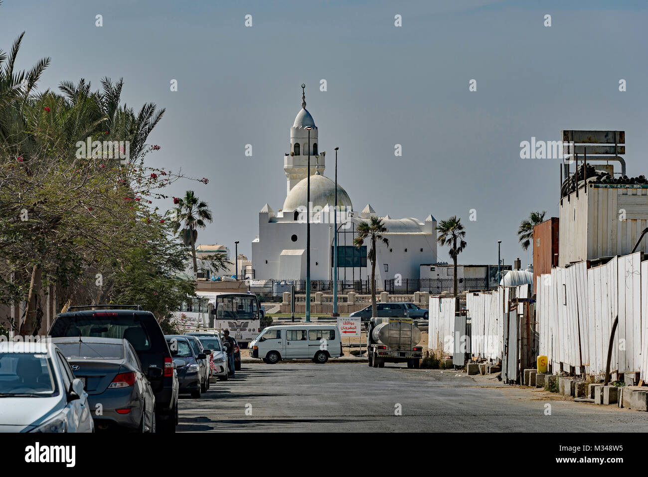 Mosque on the Jeddah corniche in Saudi Arabia Stock Photo