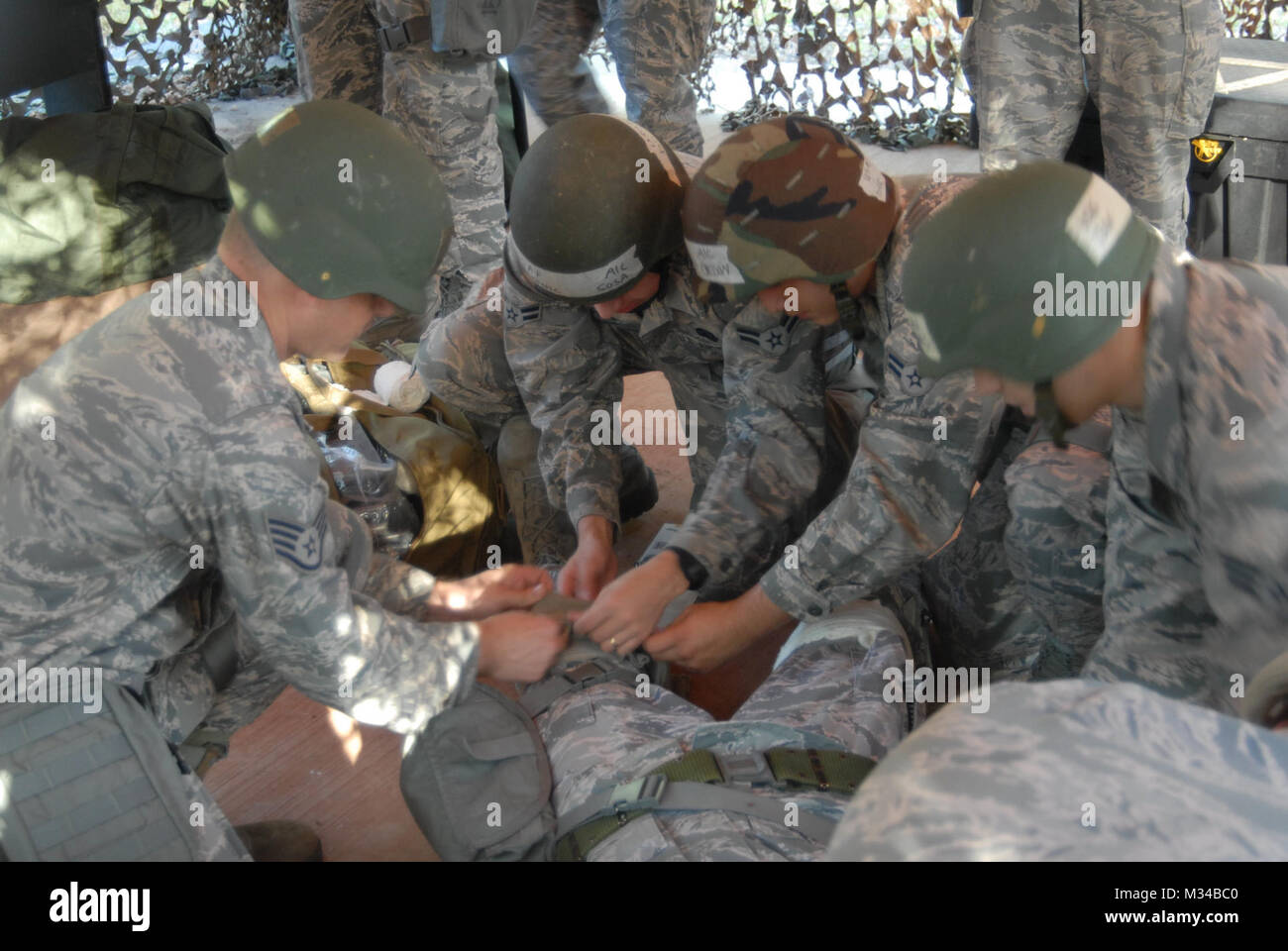 U.S. Airmen from the 15th Wing 747 Communications Squadron perform Self ...