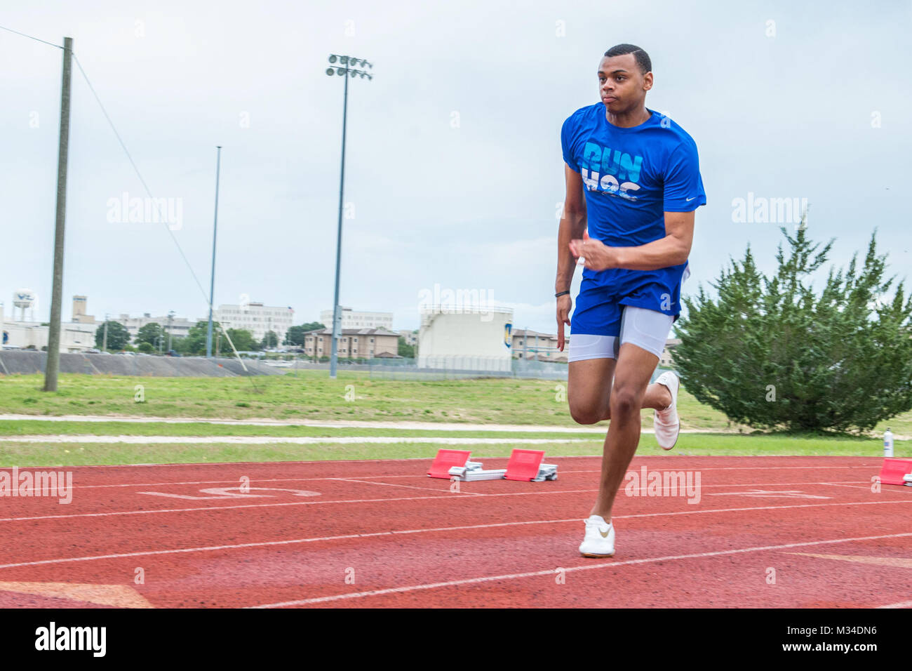 Trent Smith, an Air Force wounded warrior athlete, drives with strength