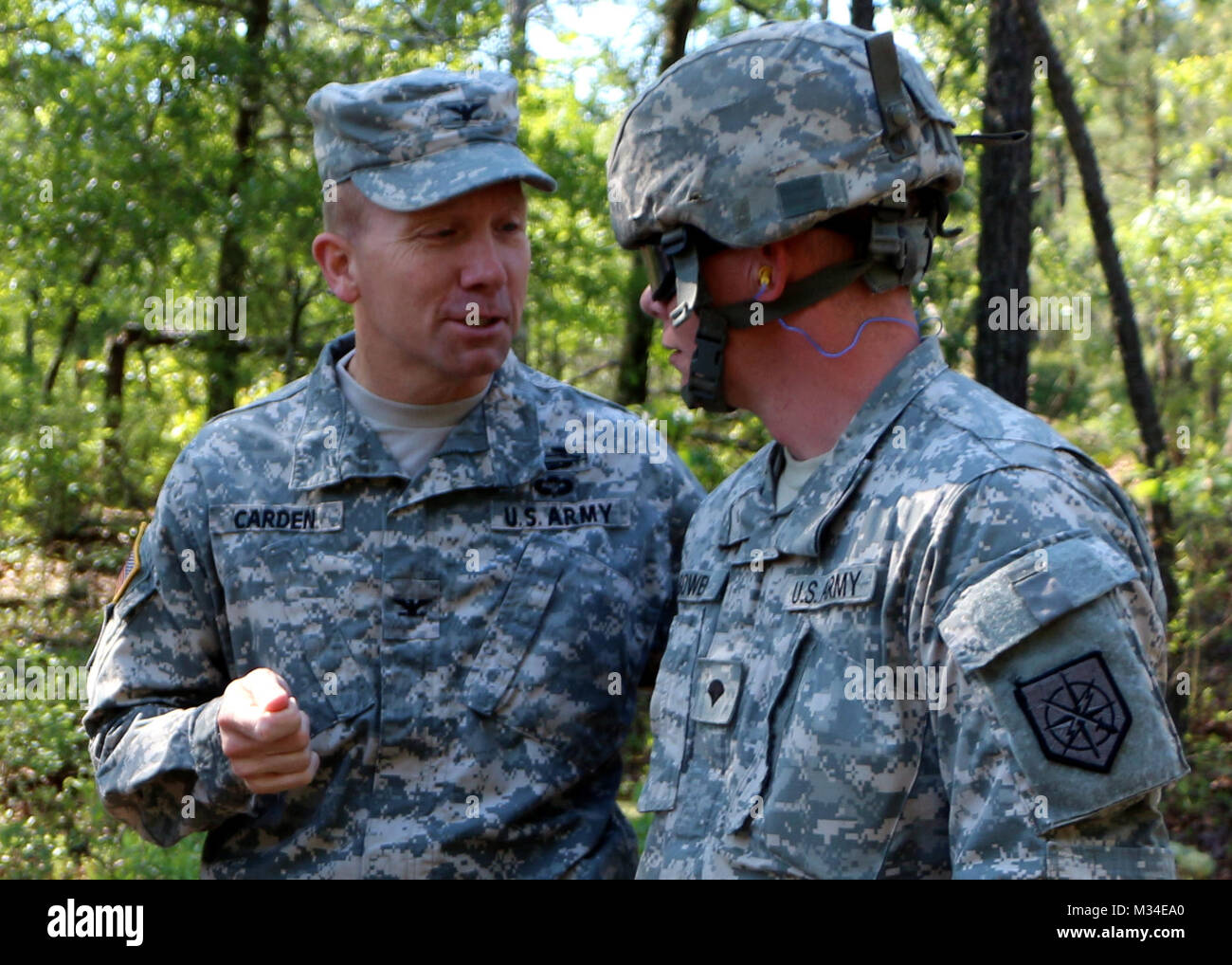 Soldier to Soldier by Georgia National Guard Stock Photo - Alamy