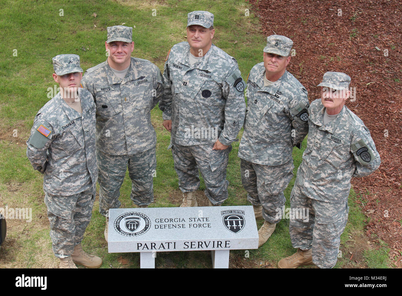GSDF Staff at Memorial by Georgia National Guard Stock Photo - Alamy