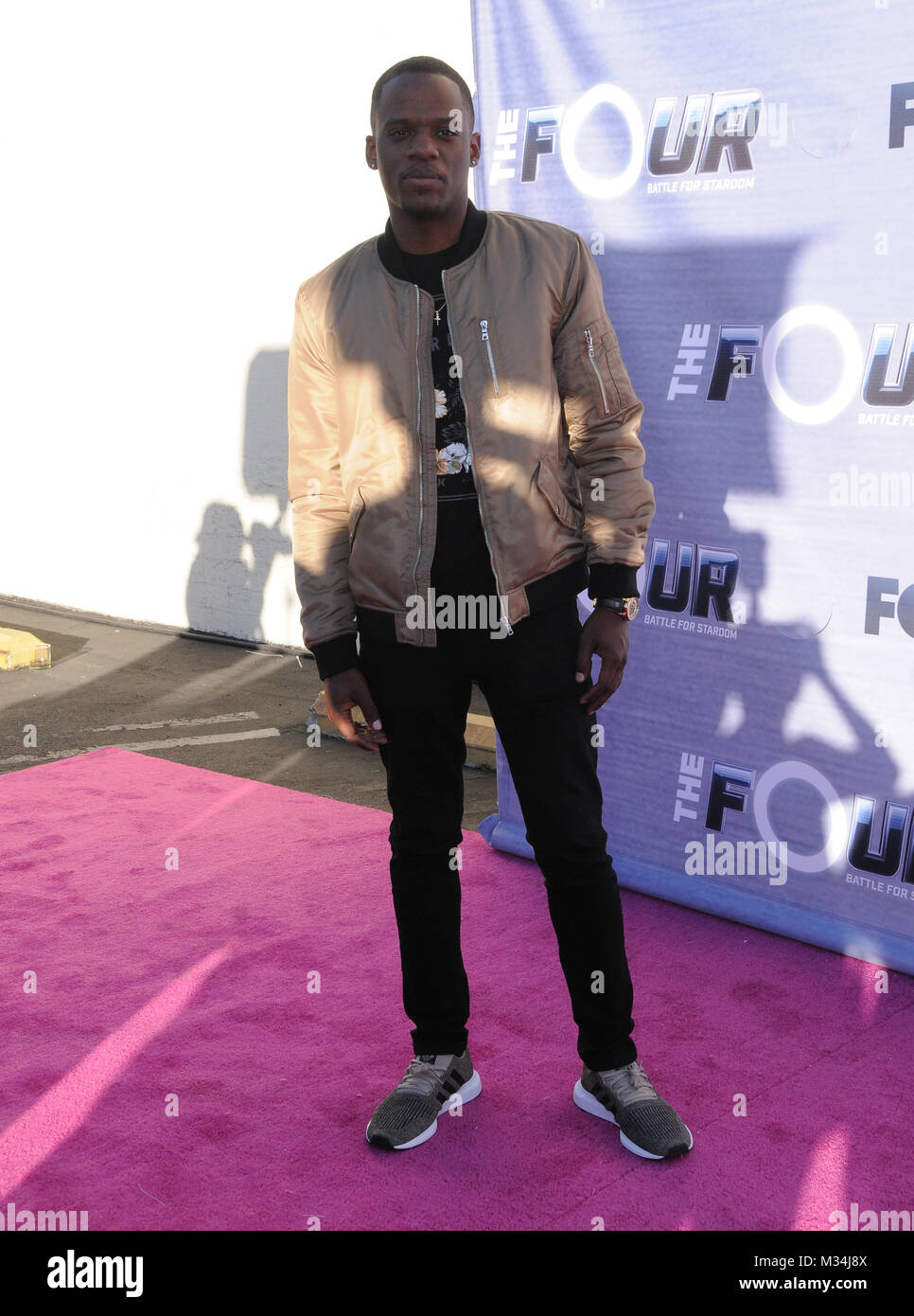 West Hollywood, CA, USA. 8th Feb, 2018. 08 February 2018 - West Hollywood, California - Derrell ''Rell Jerv'' Jervey. The Four: Battle For Stardom season finale viewing party held at Delilah. Photo Credit: Birdie Thompson/AdMedia Credit: Birdie Thompson/AdMedia/ZUMA Wire/Alamy Live News Stock Photo