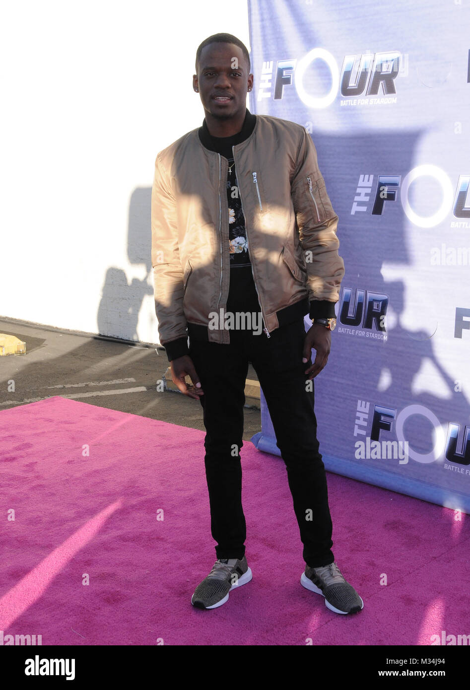 West Hollywood, CA, USA. 8th Feb, 2018. 08 February 2018 - West Hollywood, California - Derrell ''Rell Jerv'' Jervey. The Four: Battle For Stardom season finale viewing party held at Delilah. Photo Credit: Birdie Thompson/AdMedia Credit: Birdie Thompson/AdMedia/ZUMA Wire/Alamy Live News Stock Photo