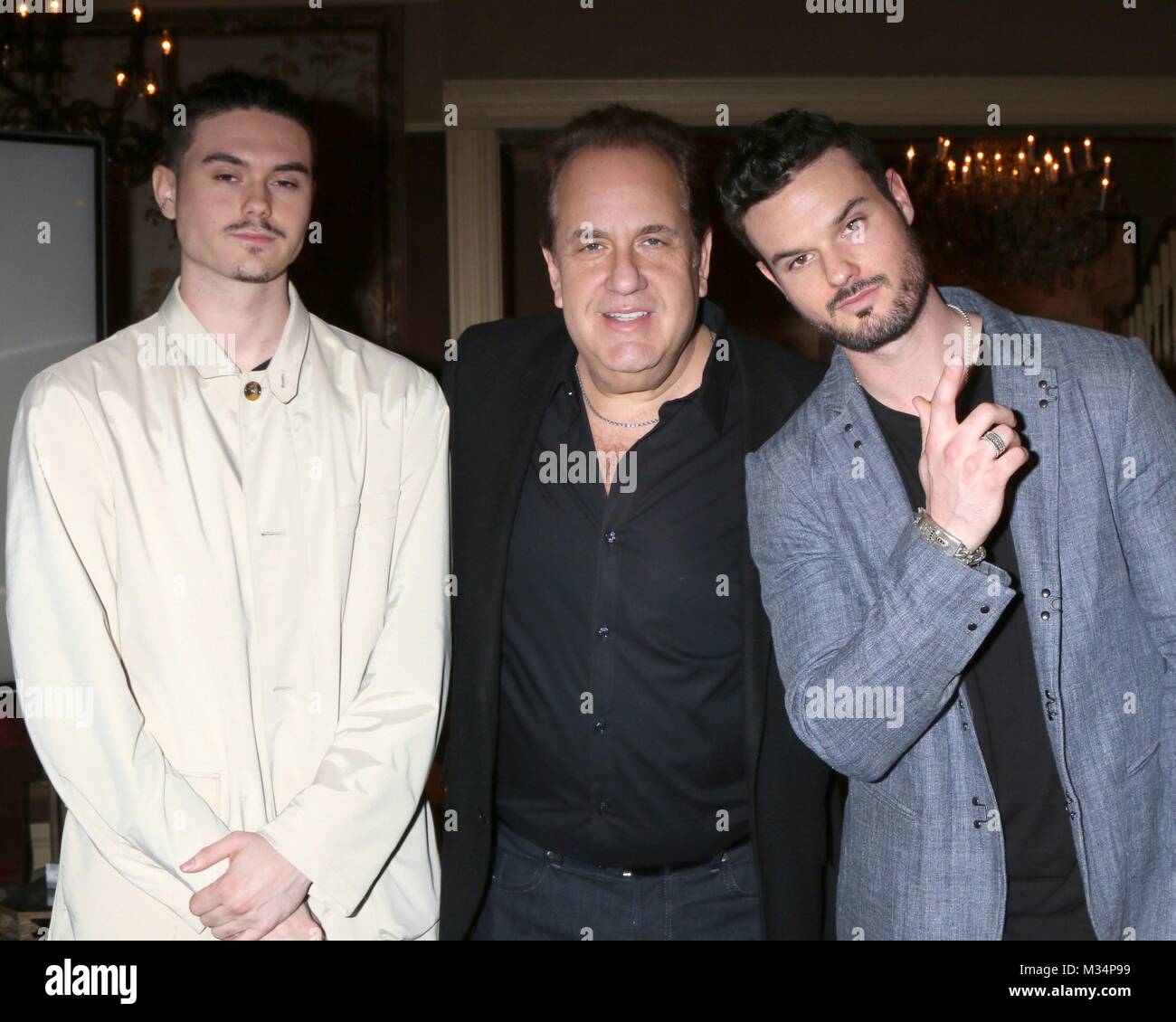 Landon Recht, Scott Hart, Austin Recht in attendance for Tracey Bregman 35th Anniversary on THE YOUNG AND THE RESTLESS, CBS TV City, Los Angeles, CA February 2, 2018. Photo By: Priscilla Grant/Everett Collection Stock Photo